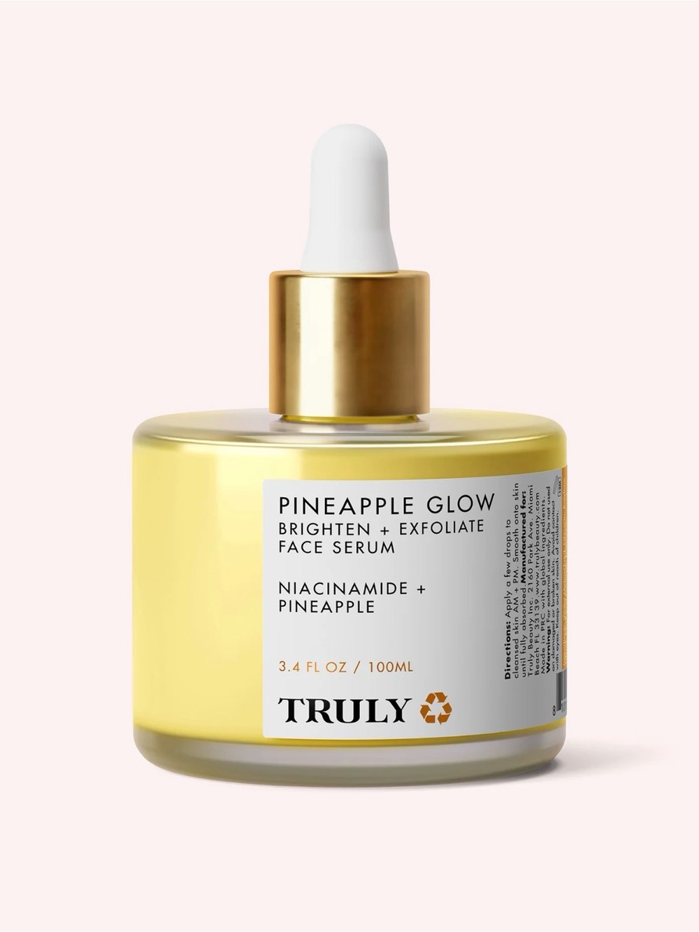 TRULY Pineapple Glow Brighten + Exfoliate Face Serum -l